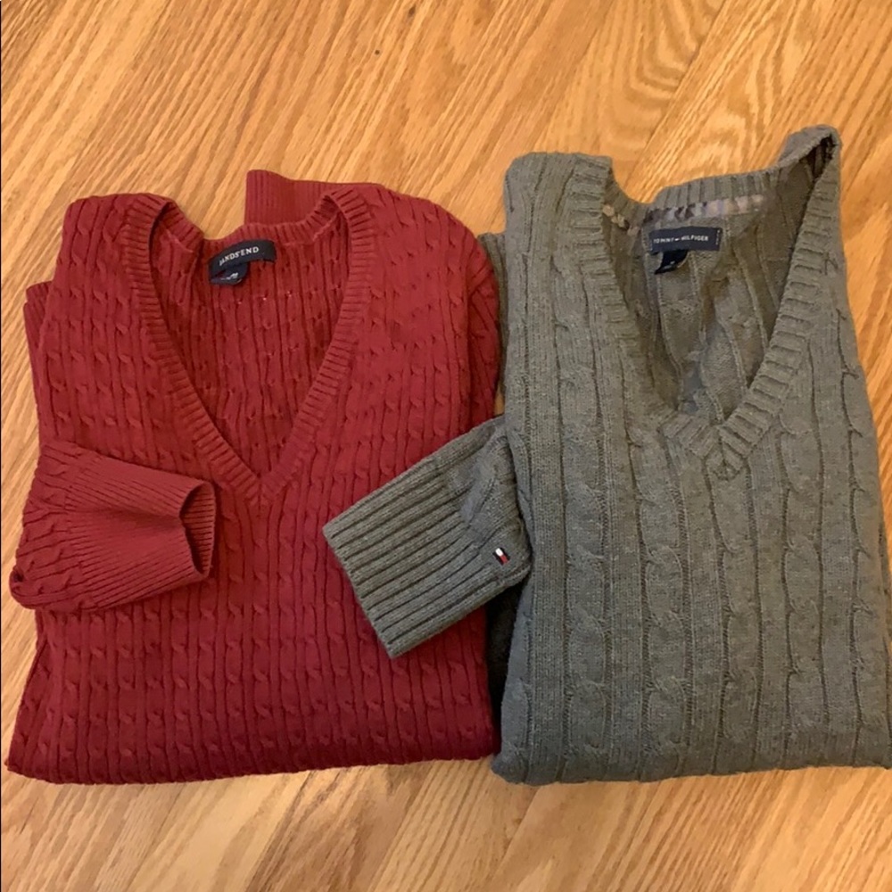 Tommy Hilfiger and lands end sweater bundle